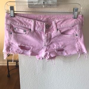 American eagle pink shorts size 00